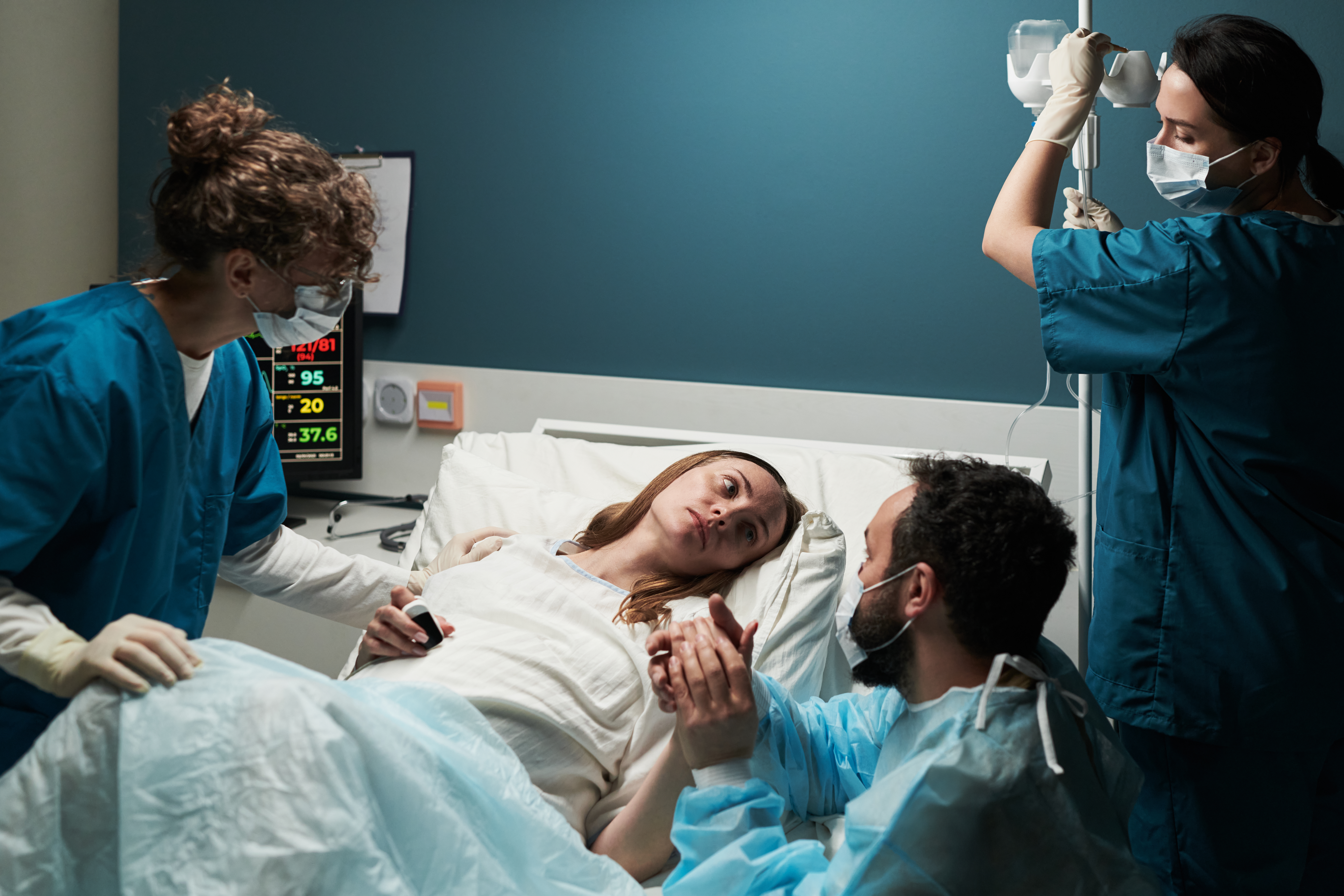 woman dealing with birth injury